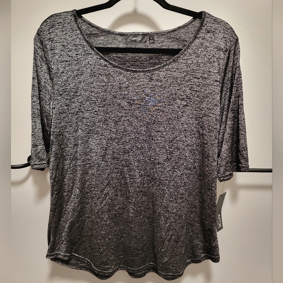 NWT Apt. 9 Essentials Black Marble - Picture 1 of 7